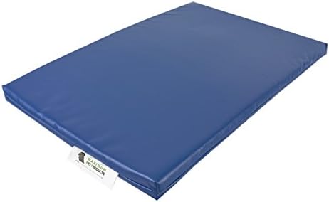 Chew Resistant Crate Dog Bed (Small, Blue)