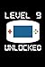 Produktbild Level 9 Unlocked: 9th Birthday Gift: This is a blank, lined journal that makes a perfect Video Gamer Birthday gift for men or women. It's 6x9 with 120 pages, a convenient size to write things in.