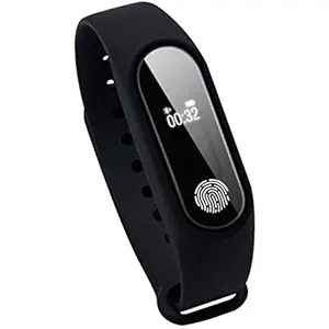 House Of Sensation M2 Fitness Smart Band (Black Strap, Size : Free)