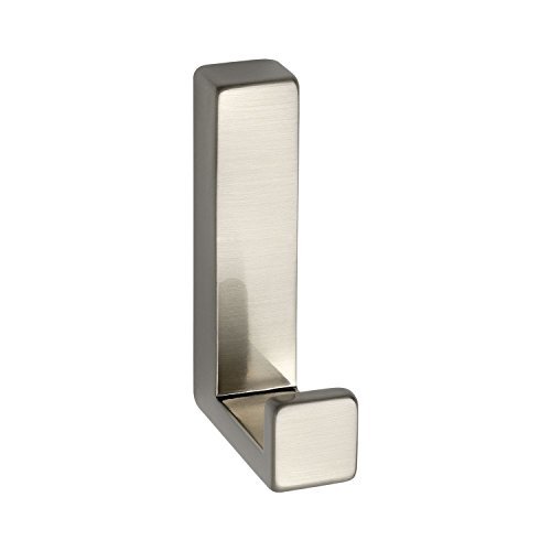 GedoTec® Moderner Mantelhaken Garderobenhaken Modell LIDO aus Metall | vernickelt feingeschliffen | 60 x 40 x 15 mm | Kleiderhaken mit verdeckter Montage inkl. Befestigungsmaterial | Markenqualität für Ihren Wohnbereich