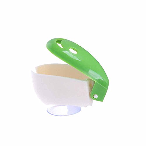 HuntGold 4X Lächeln Gesicht Design Mini Badezimmer Reise Saugnapf Zahnbürstenhalter Schalendeckel - 5