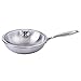 Produktbild RENYAYA 304 Edelstahl Wok-DREI-Schicht-Stahl ungestrichenen Wok ungestrichenen großen Wok mit Deckel Universal Geschenk Topf, Silber, 30cm