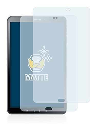 2x BROTECT Matte Displayschutzfolie für Samsung Galaxy Tab A 10.1 SM-T580 (2016) Schutzfolie Matt, Antireflex Folie - 2