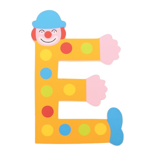 Tatiri Crazy Clown Letter E ((Orange) Spots)