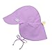 i play Solid Flap Sun Protection Hat for Unisex (6-18 Months, Infant, Lavender)