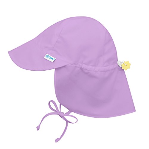 i play Solid Flap Sun Protection Hat for Unisex (6-18 Months, Infant, Lavender)