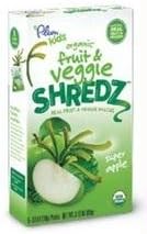 Plum Kids B28949 Plum Kids Organic Super Apple Fruit and Veggie Shredz -8x5x.63 Oz
