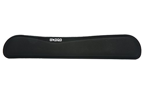 Premium Plattform Gummitastatur Pad Handgelenkauflage mit Memory Foam für Tastatur, Schwarz