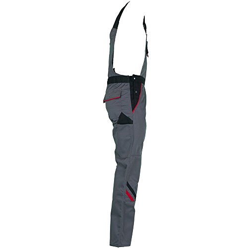 Planam Damen Latzhose „Highline“ Größe 36 in schiefer/schwarz/rot, 2339036 - 3