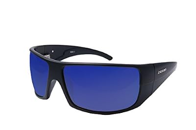 Ocean Sunglasses - Brasilman - lunettes de soleil polarisées - Monture : Noir Mat - Verres : Revo Bleu (18301.2)