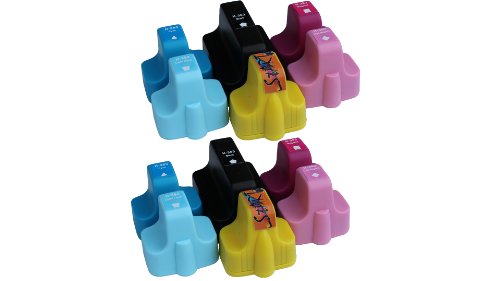 Start-Europe - 12 kompatible XL Patronen zu HP Cartrige Nr. 363 - black - cyan -magenta - yellow - hell cyan - hell magenta -passt in die folgenden Drucker: HP Photosmart D6160 D7160 D7260 D7360 D7460 8250 - Sofortiges Einsetzen der Tintenpatrone - kein Chipumbau - 100% Füllstandsanzeige - Top Tinte - Qualitäts Ersatzpatrone