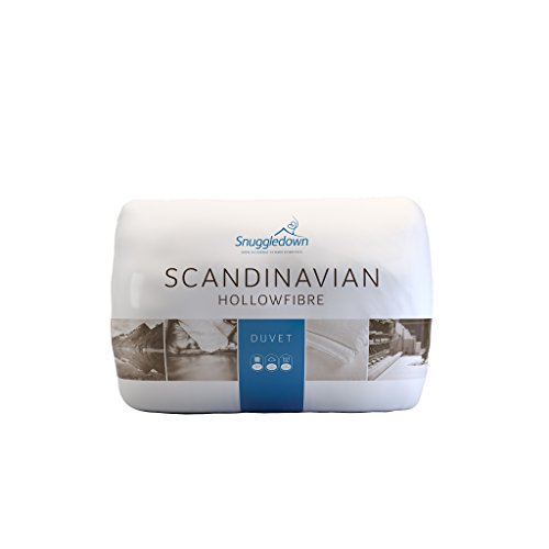 Snuggledown Scandinavian Hollow Fibre 10.5 Tog Duvet, White, Double