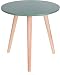 Produktbild Holz Beistelltisch grün - 40x39 cm - Deko Tisch klein Couchtisch Sofatisch rund