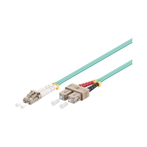 Goobay OM3 Duplex Patchkabel LC/SC 2m aqua