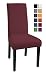 Produktbild SCHEFFLER-HOME Mia Stuhlhussen 2 Stück, Stretch-Stuhlbezug bi-elastische Husse, Dekor Stuhl-Abdeckung aus Elastik-Stoff mit Gummiband, universelle Passform, bi-elastic Spannbezug - Bordeaux