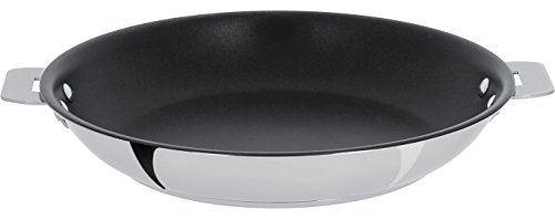 Cristel - P30QMPE - Poêle inox 30cm sans poignée amovible- Anti-adhérent Exceliss+ Collection Casteline
