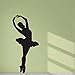 Produktbild yiyiyaya Balletttänzer Silhouette Abnehmbare Vinyl Wandkunst Mädchenzimmer Wandaufkleber Tanzen Tänzer Ballerina Tänzer Tanzstudio Weiß 40x90cm