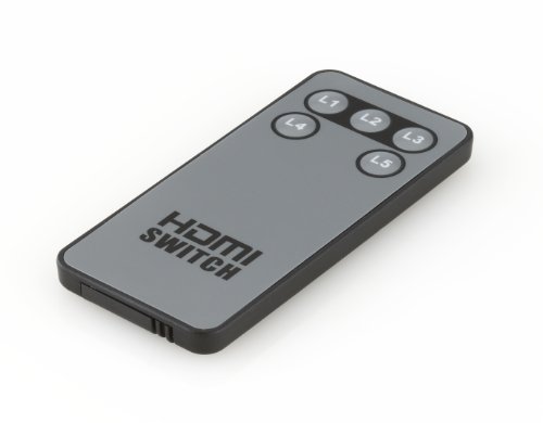 deleyCON HDMI Switch / Verteiler 5 Port – 3D Ready / 1080p – Metallgehäuse - 4