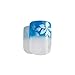 Bling Art False Nails French Manicure Blue Flower Tips 24 Full Cover Medium UK
