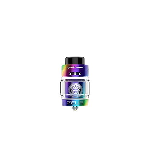 Geekvape Zeus Dual RTA cigarette électronique Atomiseur Tank, avec système innovant de circulation de l'air imperméable à l'eau, Pas de nicotine, pas de tabac (arc en ciel)