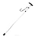Produktbild Sitzstock Gehstock Wanderstock faltbar höhenverstellbar 84-93cm Trekkingstock, Skistock Multifunktionsstöcke mit Handschlaufen Aluminium Silber