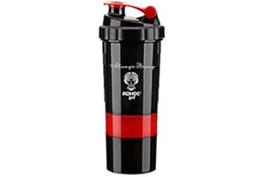 ADHOC SPORT shaker coctelera de proteinas (rojo)