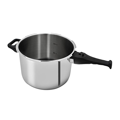 Professioneller Edelstahl Power Druck Herd mit Bakelit Griff XL 6L – 3 Druckeinstellungen – Farbe Silber - 4
