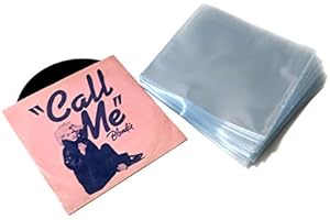 LinusRecords - Pochettes de Protection pour Disques 45 Tours Vinyles 7" Deluxe 130 Micron (Lot de 100)