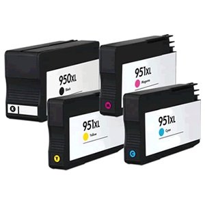 Prestige Cartridge HP 950XL / HP 951XL 4-er Pack Druckerpatronen für HP Officejet Pro 8100, 8600, 8610, 8615, schwarz / cyan / magenta / gelb