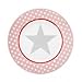 Produktbild Krasilnikoff - Teller, Frühstücksteller, Kuchenteller - Stern - Pink Big Star - Ø 20 cm - Porzellan