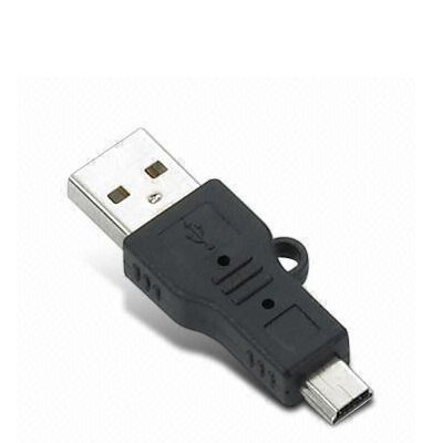 adaptare 41066 USB 2.0-Adapter USB-Stecker Typ A / Mini-USB-Stecker Typ B 5-polig