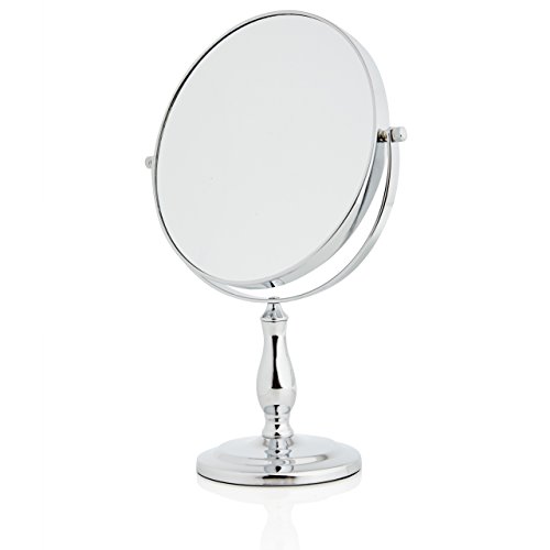 Lumaland formschöner Standspiegel Kosmetikspiegel 10fach Vergrößerung