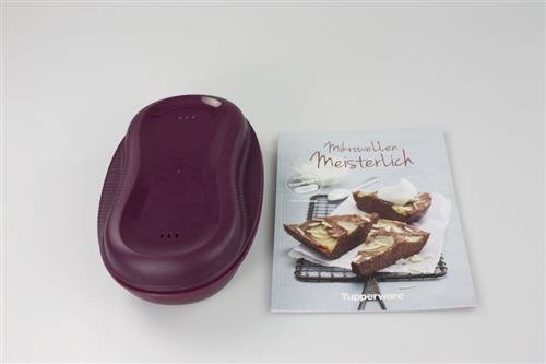 TUPPERWARE lila Omlett-Meister Mikrowelle + Kochheft Mikrowelle meisterlich 10731 - 6