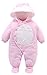La Vogue Unisex Infant Winter Warm Cartoon Hooded One Piece Romper Pink Size 100cm