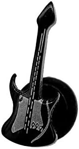 CWS Mens Black Guitar Earring Stud Screw Back Earrings 1 Piece ONLY
