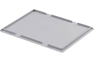 WINSERFORD ALUTEC Auflagedeckel für Kunststoffboxen (Maße 400x300 mm, zum verschließen von Transportboxen, hochwertiger Kunststoff) 05080