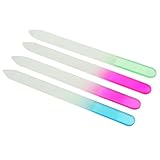 4 Colour Crystal Glass Nail Art Files Manicure Tool Kit