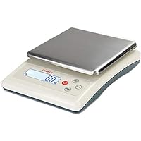 DZD DJKF Briefwaage 6kg mit 0,1g Feinmessbereich - Netz- & Batteriebetrieb und vielen Einstellungen