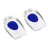 SYGA 1 Pair of Transparent Heel Pain Inserts Silicone Gel Heel Pads Foot Care He... SYGA 1 Pair of Transparent Heel Pain Inserts Silicone Gel Heel Pads Foot Care He...