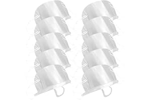 SUNATURE BEAUTYBIGBANG 10 protectores faciales, transparentes, antivaho, para saliva, chef, escupir boca, protección de alimentos, protector bucal de plástico, para hotel, cocina, restaurante