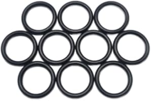 GENERISCH O-Ringe 4mm Schnurstärke aus NBR70 in Carbon Black, Dichtungsringe (5 Stück, 17x4)