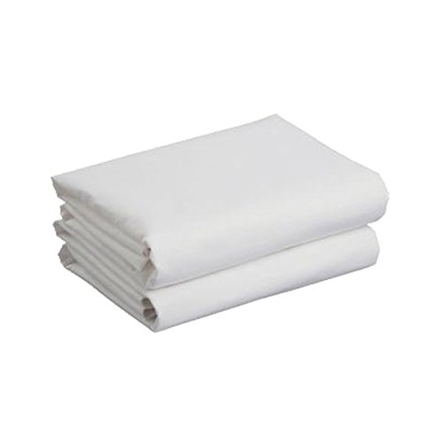 Cuddles Collection Cot Bed Jersey Fitted Sheet (White, Pack of 2)