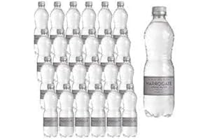 GHARANA SWAAD KA KHAZAANA Harrogate Sparkling Water - 24x500ml Bottles | Natural Effervescence | Crisp & Pure Carbonation | Stay Hydrated with Natural Refreshment | Pristine Mineral Springs Taste | UK's Harrogate Springs