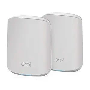 NETGEAR Orbi Whole Home Dual Band Mesh WiFi 6 System (RBK352)  Router with 1 Satellite Extender | Coverage up to 3,000 sq. ft. and 30+ Devices | AX1800 WiFi 6 (Up to 1.8Gbps)