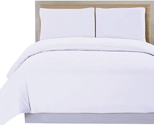 Utopia Bedding Juego de Funda de Edredón - Microfibra Funda de Nórdico y Fundas de Almohada - (Cama 150, 230x220cm, Blanco)