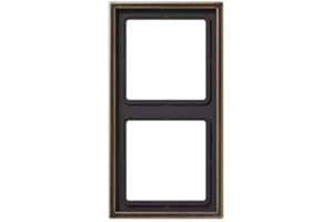 JUNG ME2982AT Marco, Acabados Metálicos, Latón Antik, Doble, 81 X 152mm