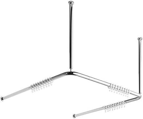 Avenarius Universal Shower Curtain Rod System U-Shaped, 90 x 90 x 90 cm Free Living.