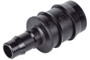 GROW INSANE 1" to 1/2" Reducing Joiner Pond Pipe Connector for Corrugated Hose, Barbed Step Down Fitting, 25mm to 13mm Hose Adapter