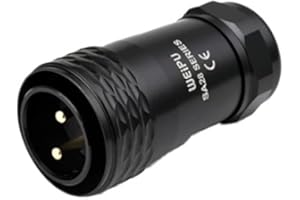 HangTon AC200P AC900P 12V 25A Power RV Output 2-pinowe złącze do BLUETTI SA20 Lotnicze okrągłe wodoodporne wtyczki kablowe IP67 męskie kontakty czarny