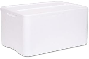 VWPEYY A/R SPEDIZIONI Caja Térmica de Poliestireno 30 kg / 40 Litros Para Transporte de Alimentos